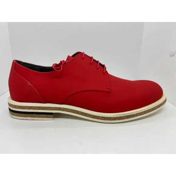 NWB FRANCE Robert Clergerie BRUCE Dull Corail Coral Nubuck Suede LoaferShoes 9.5